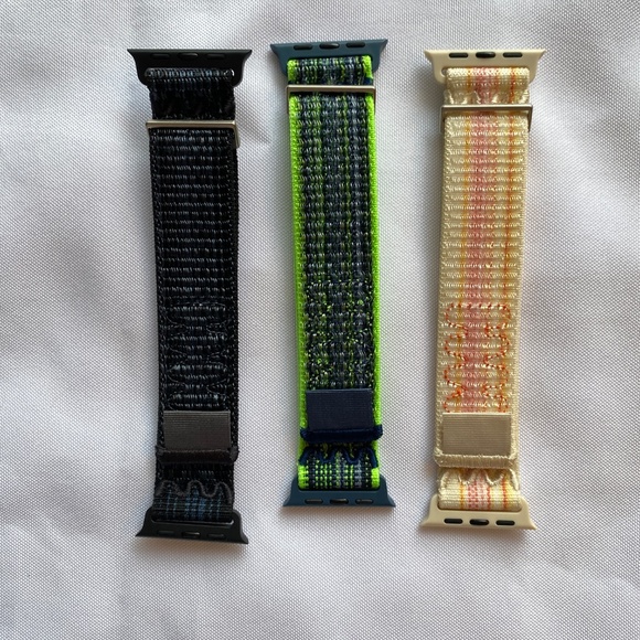 3 Pack Sport Nylon Bands Compatible with Apple Watch - Picture 5 of 6